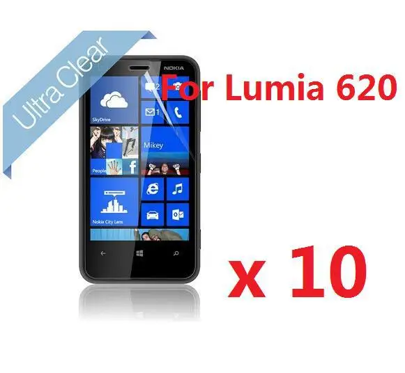 High Clear Screen Protector Protective Film Guard For Nokia Lumia 620 10 PCS/Lot