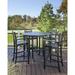 POLYWOOD® Round Farmhouse Bar Table Wicker/Rattan in Black | 42 H x 48 W x 48 D in | Outdoor Furniture | Wayfair RBT248BL