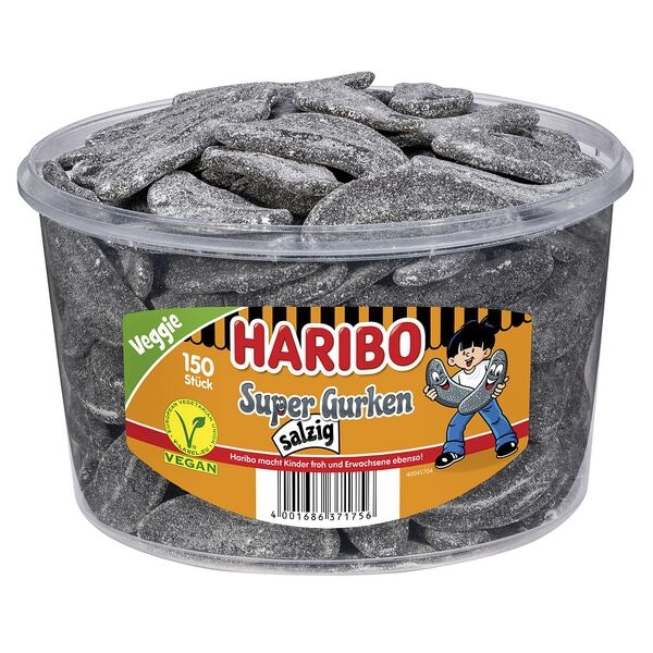 Haribo 150er-Pack Fruchtgummi »Super Gurken« à 9 g Image