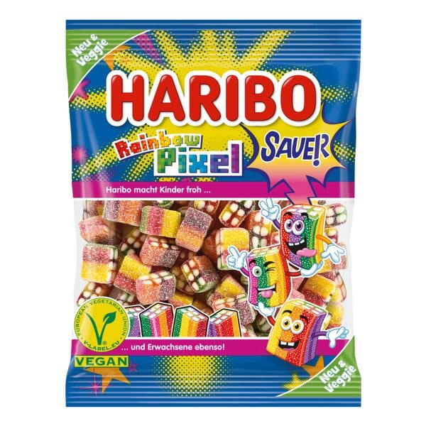 Haribo Fruchtgummi »Rainbow Pixel« 160 g vegan mehrfarbig Image