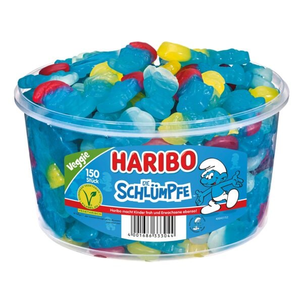 Haribo Fruchtgummi »Schlümpfe« Box 150 Stück vegetarisch Image