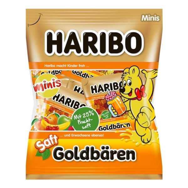 Haribo Fruchtgummi »Mini Saft Goldbären« 14 Einzelportionen Image