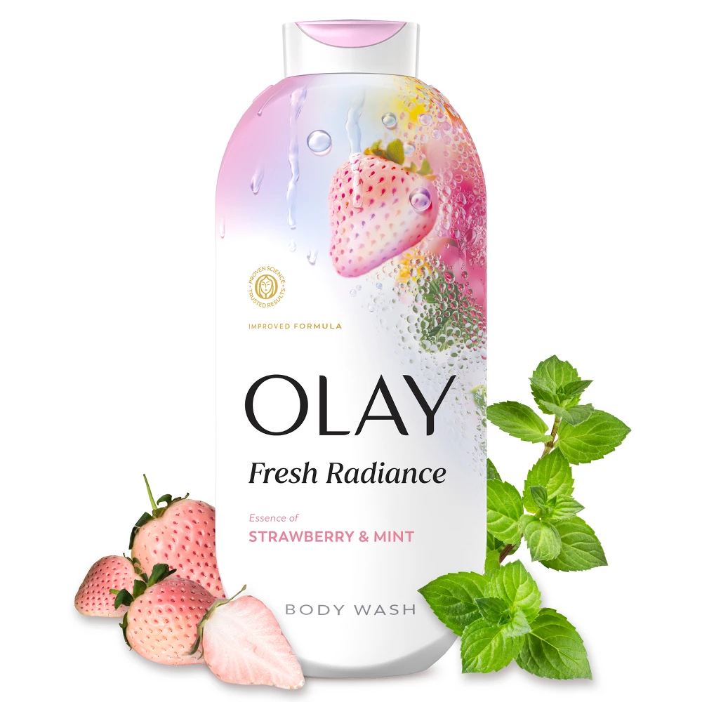 Olay Fresh Radiance Body Wash - Strawberry and Mint - 22 fl oz