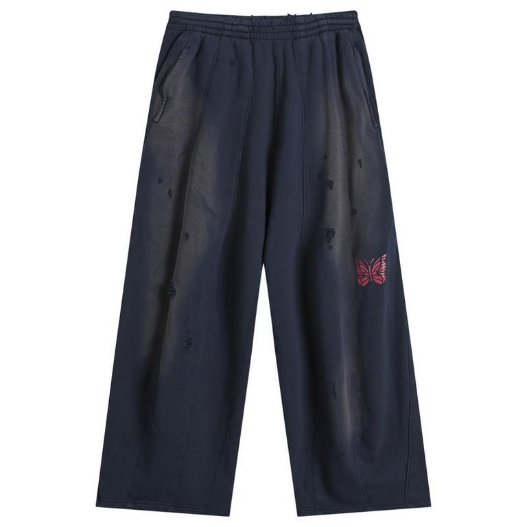 Deconstructed H.D. Sweat Pants - Blue - Needles Sweats