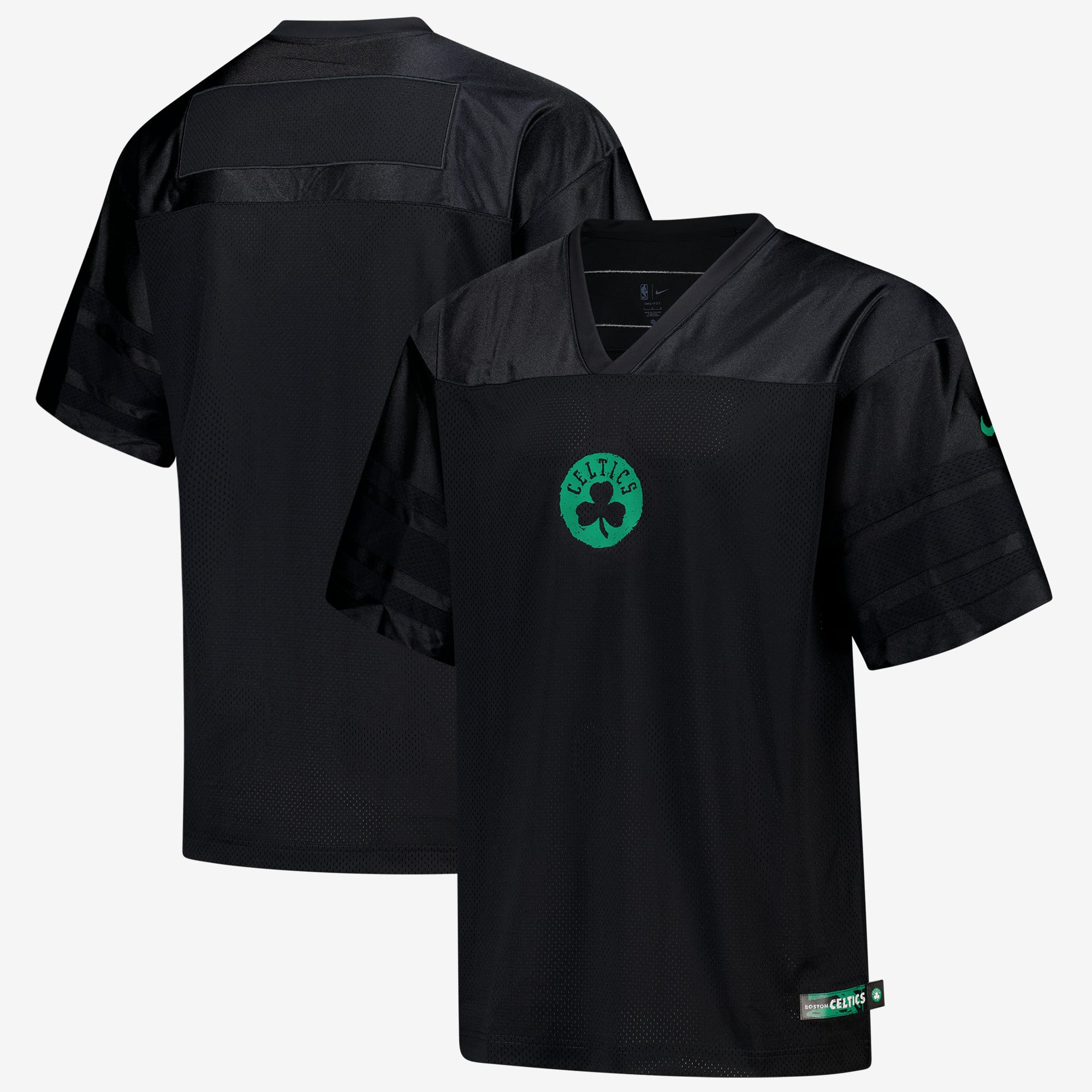Maillot de football Nike Courtside des Boston Celtics - Noir - Homme - Homme Taille: L