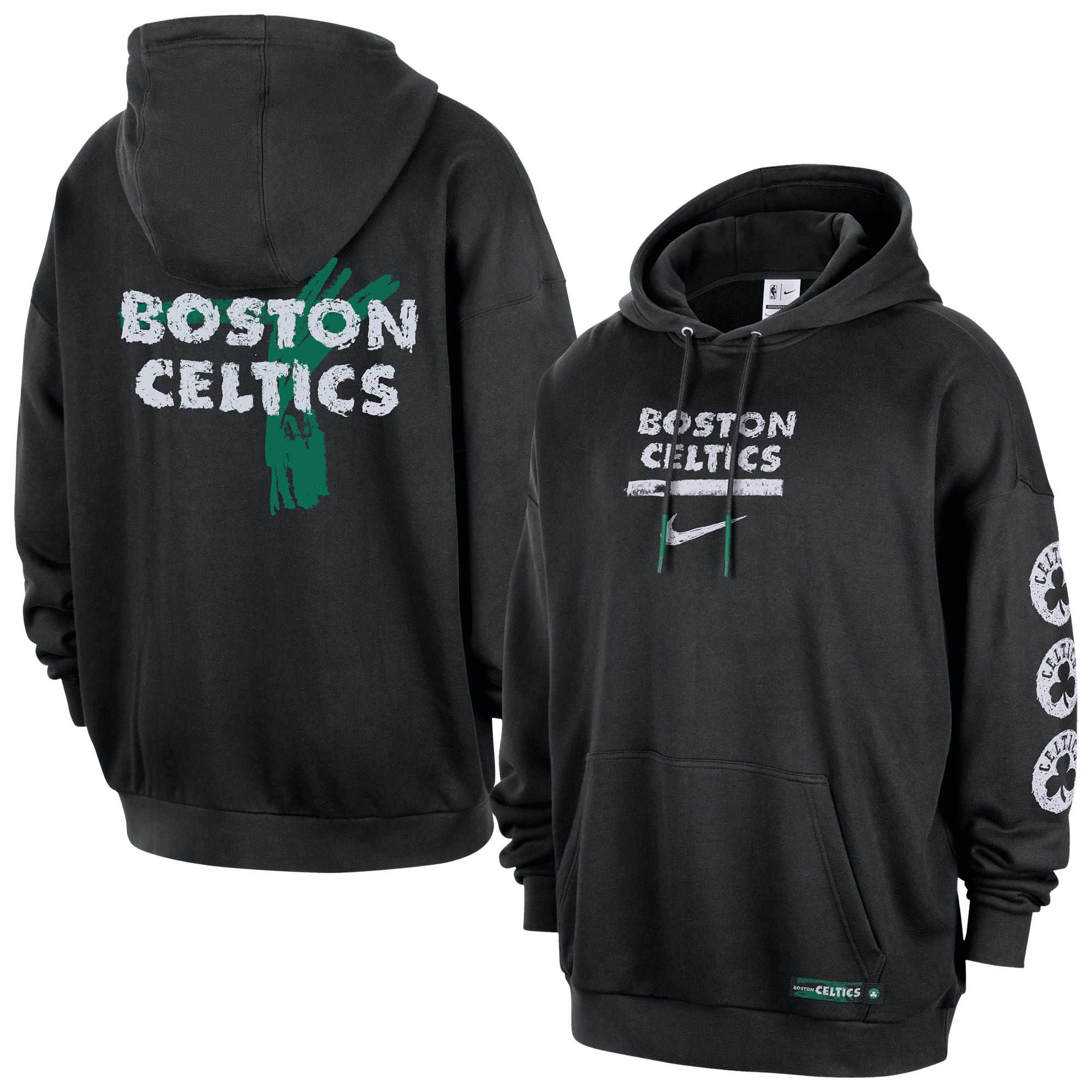 Sweat à capuche Nike Courtside des Boston Celtics - Noir - Homme - Homme Taille: S