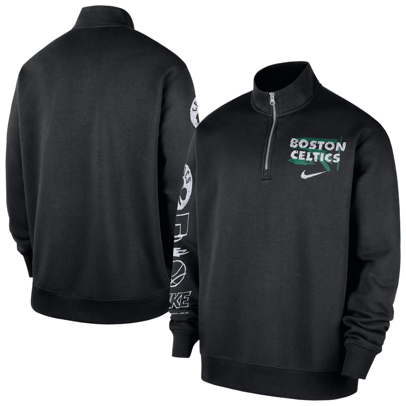 Haut demi-zip Nike Courtside des Boston Celtics - Noir - Homme - Homme Taille: XL