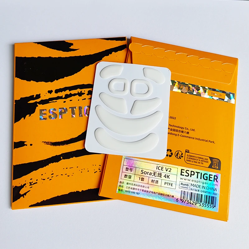 Esports Tiger Mouse Skates Mausfüße ICE für Ninjutso Sora V2/4K Universal Wireless x VAXEE Sora/TEN/TEN AIR TAR Mäuse gleitet Image