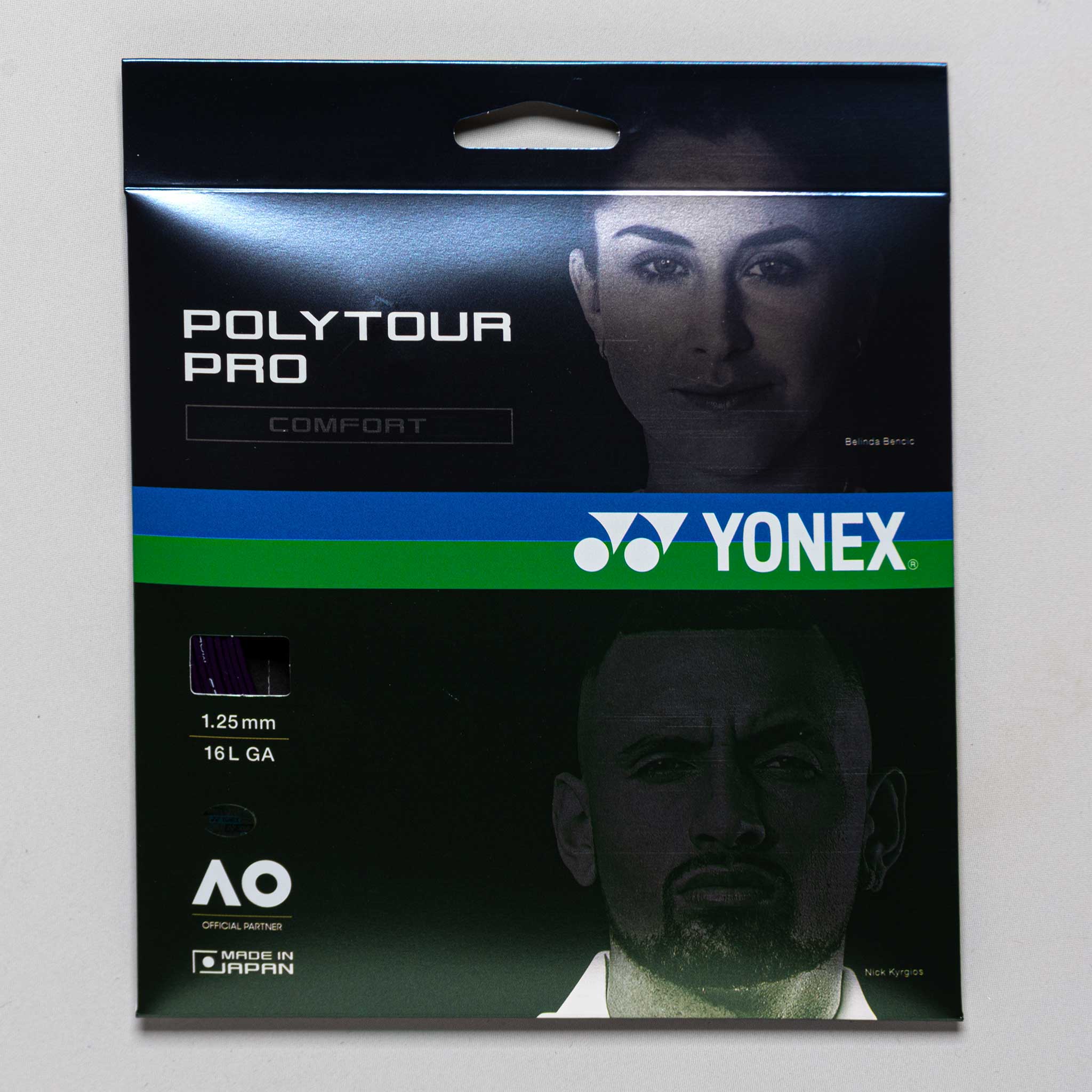 Yonex POLYTOUR Pro 16L 1.25 Tennis String Packages Midnight Purple