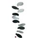 Flensted Mobiles Turning Leaves White/Black Hanging Mobile - 32 Inches - High Quality Cardboard