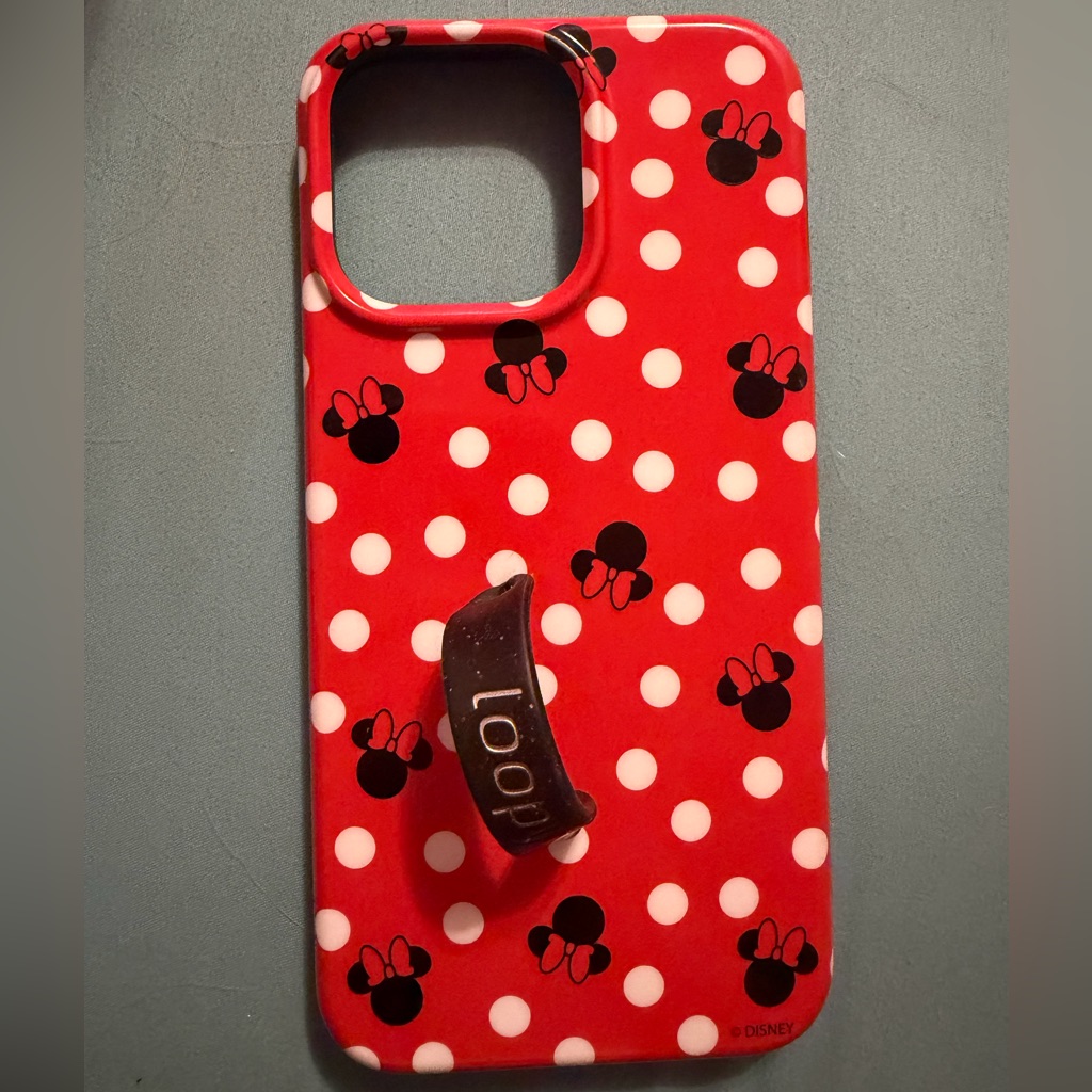 Disney Cell Phones & Accessories | Disney Red And White Polka Dot Iphone 15 Pro Max Phone Case | Color: Red/White | Size: Os
