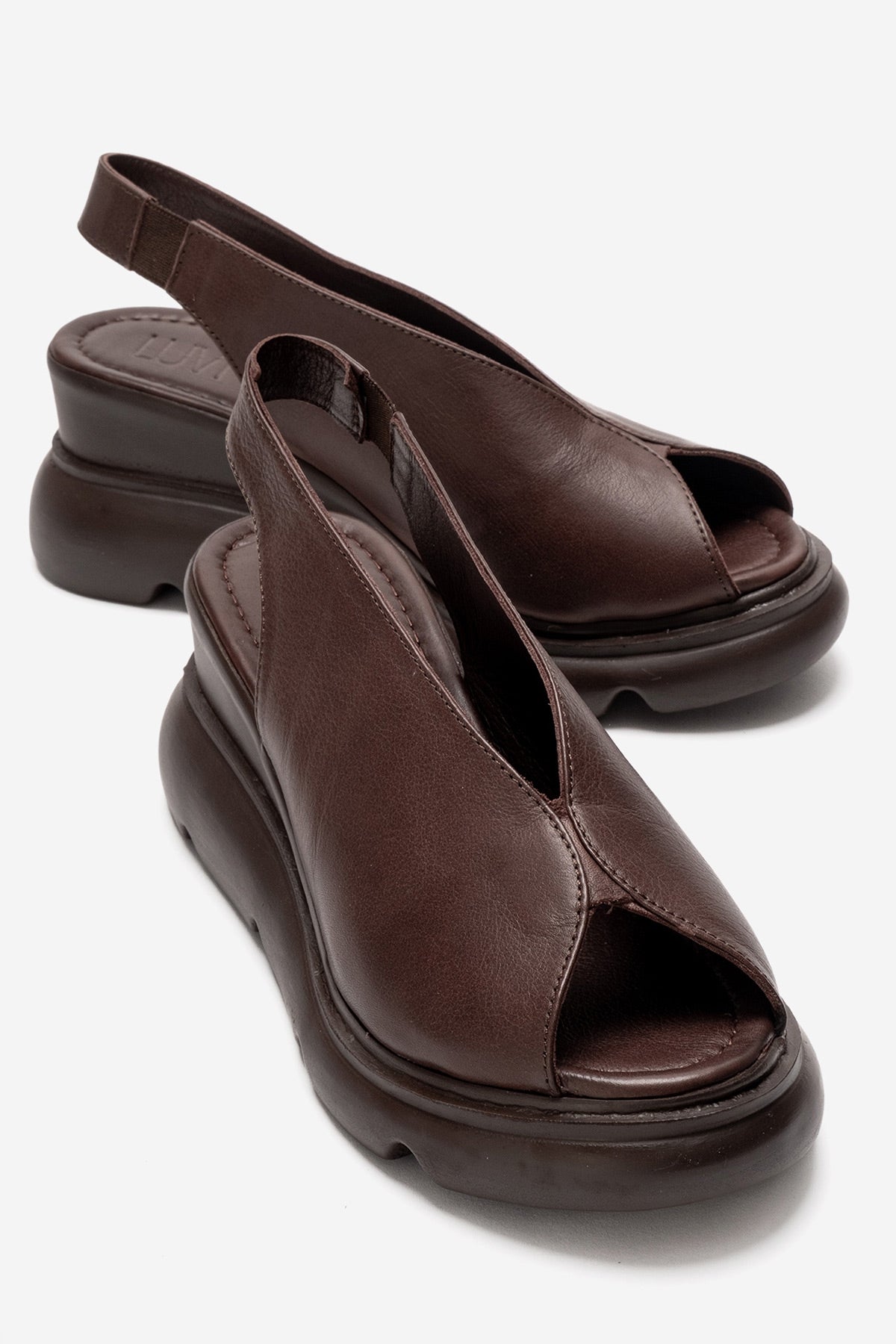 Sam Leder-Plateausandale EU 36