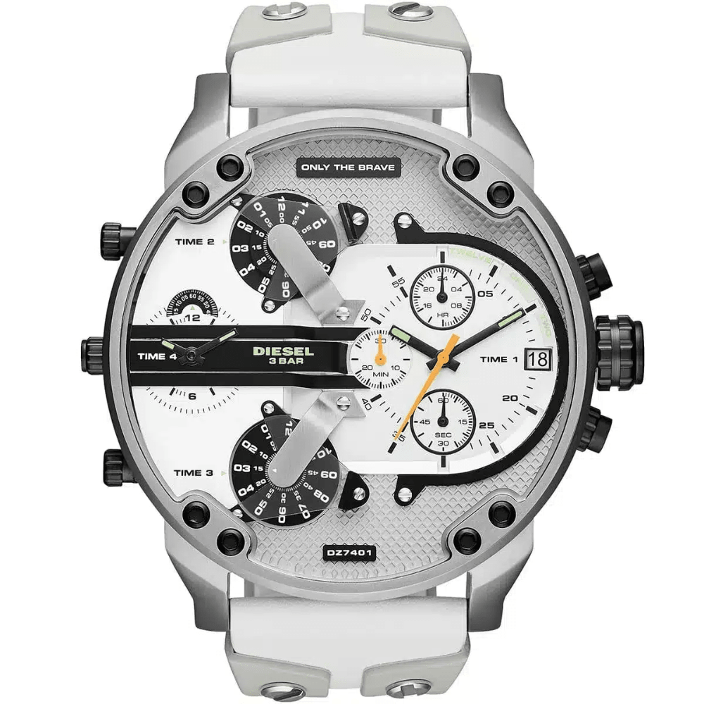 Diesel Mr. Daddy 2.0 DZ7421 Chronograph Herren Silber Edelstahl Uhr