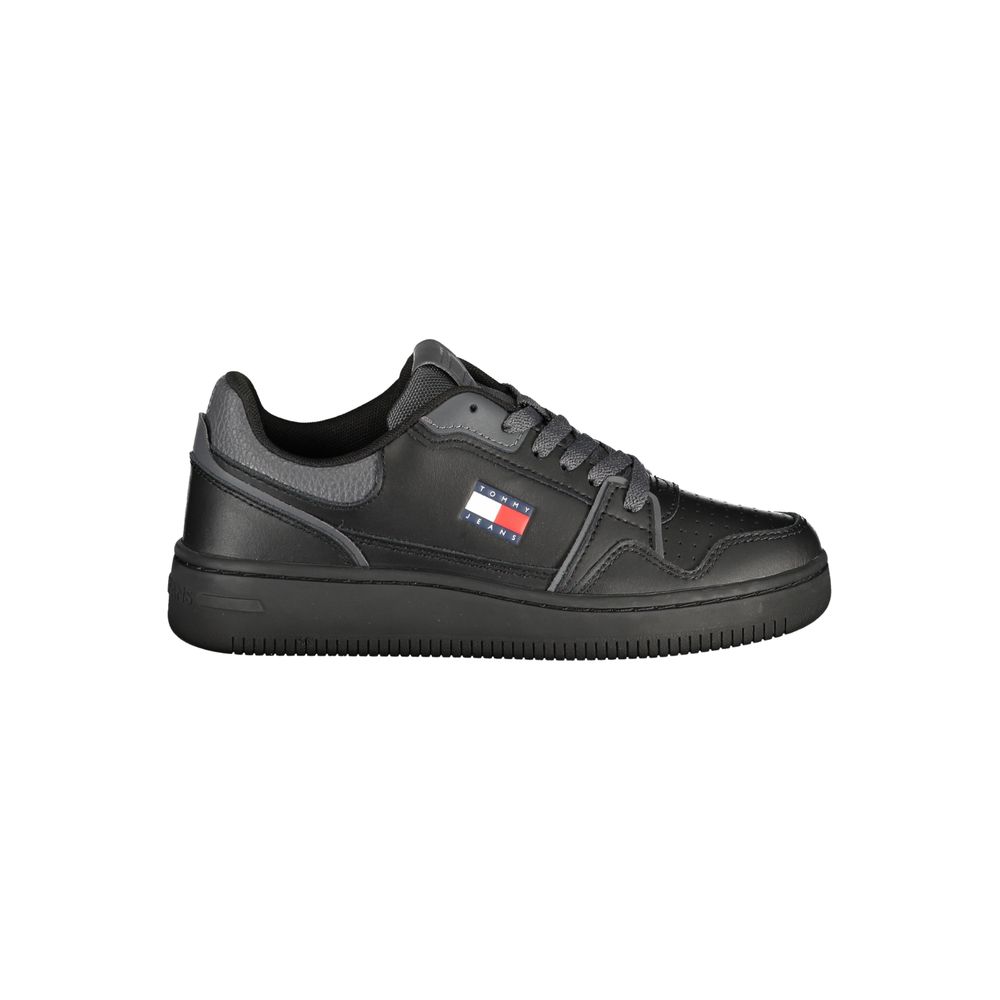 Tommy Hilfiger Schwarze Polyurethan Damen Sneaker