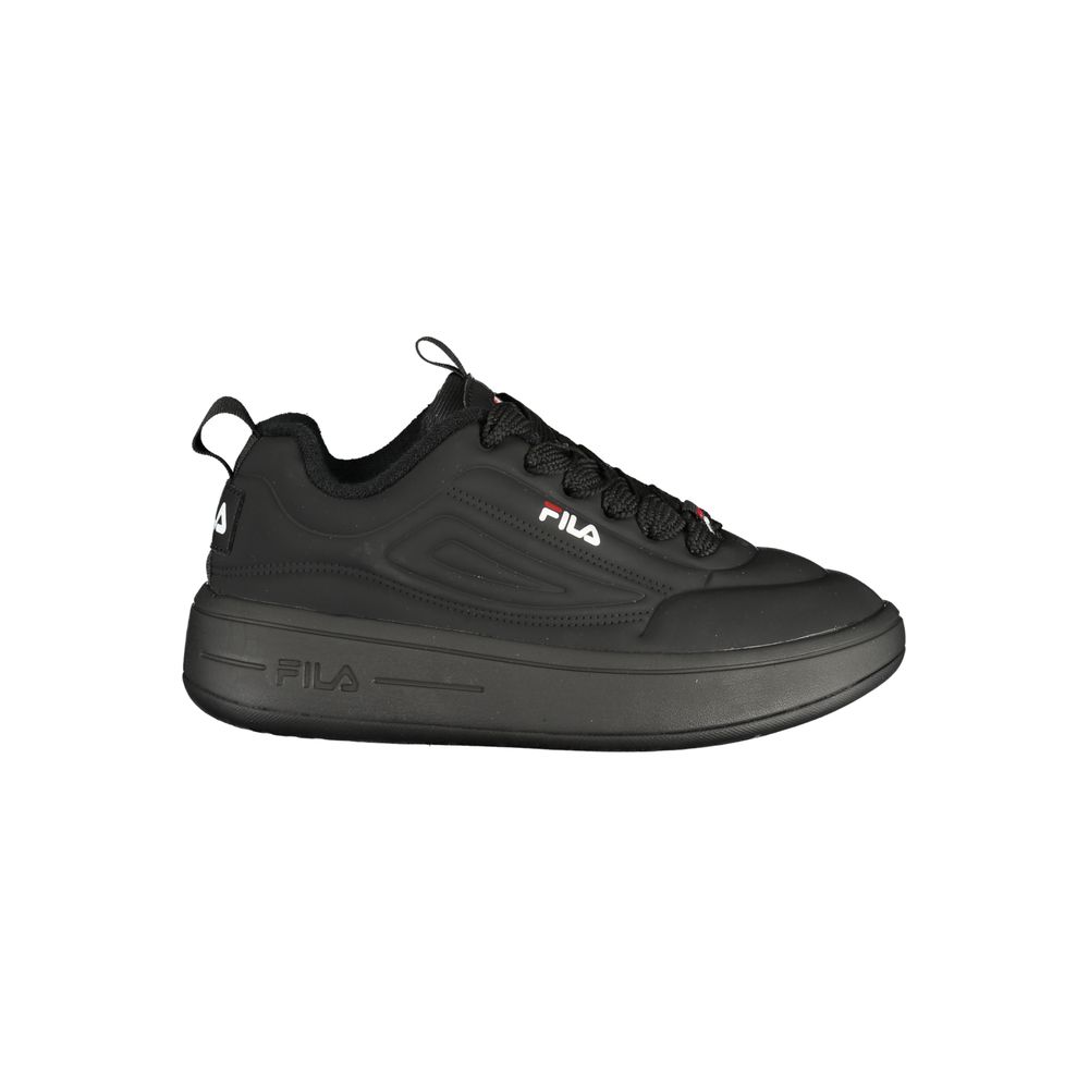 Fila schwarze Polyurethan Damen Sneaker