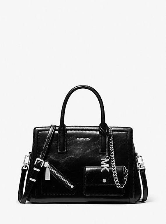Mk Laila Medium Leather Satchel With Card Case