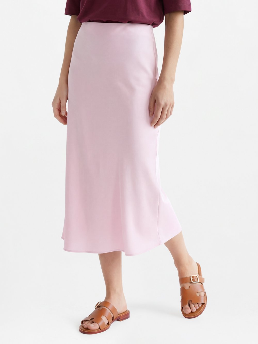 Marie Lund Midirock Damen rosa, XXL Image