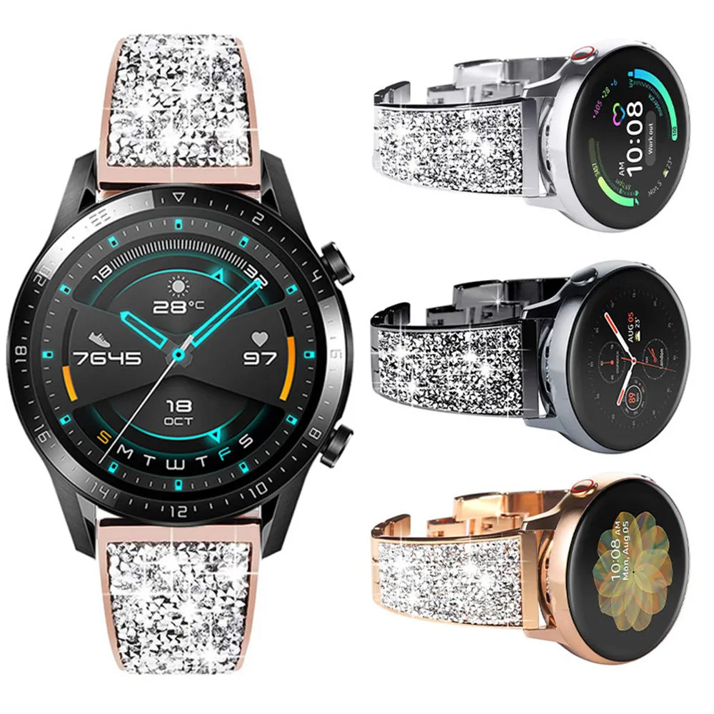 Cinturino intelligente da 20/22mm per Huawei Watch GT 2 Pro 42mm 46mm orologio 3 cinturini Honor GS Pro / ES Magic Diamond cinturini da donna