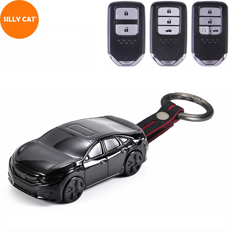 Car Shape Car Key Fob custodia Cover Bag proteggi tuta per HONDA Key Fob Cover Case Accord Civic Fit Jazz CRV HRV Vezel City Odyssey