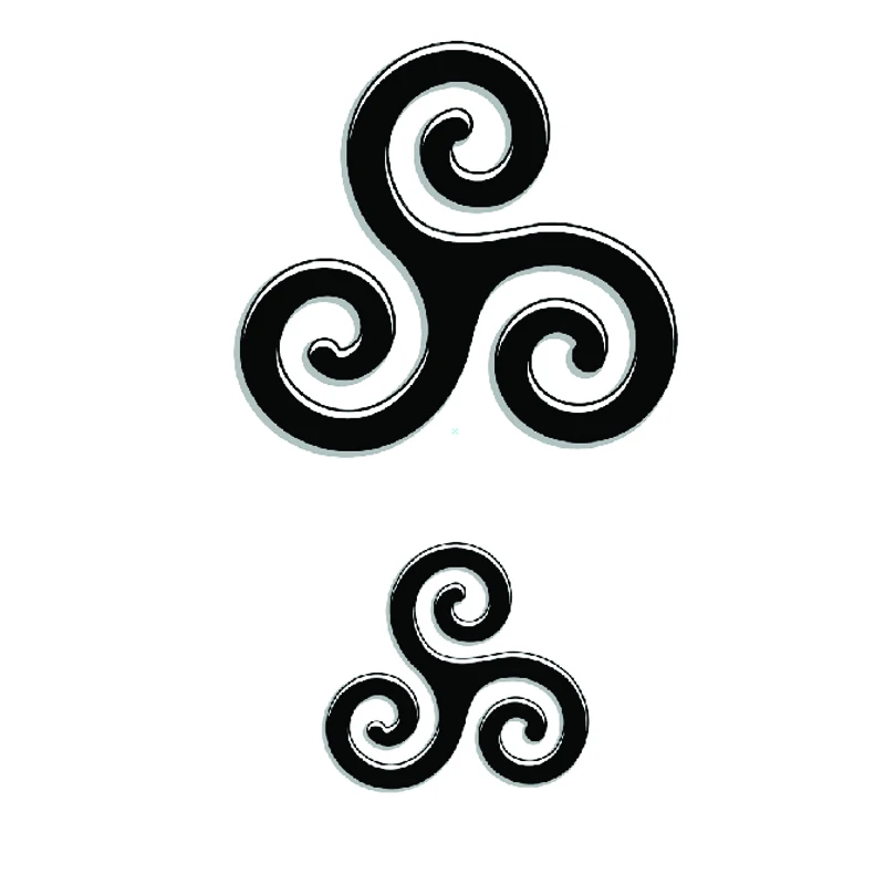2 Stili di Tatuaggi Temporanei Impermeabili con Simboli Celtici, Adesivi per Tatuaggi Finti, Maniche per Tatuaggi, Adesivi per Tatuaggi all'Henné