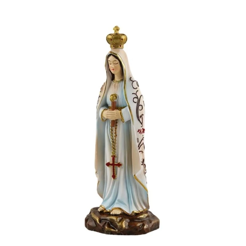 Figurina religiosa Nostra Fatima Statue che simboleggia pace e speranza per l'altare domestico o della