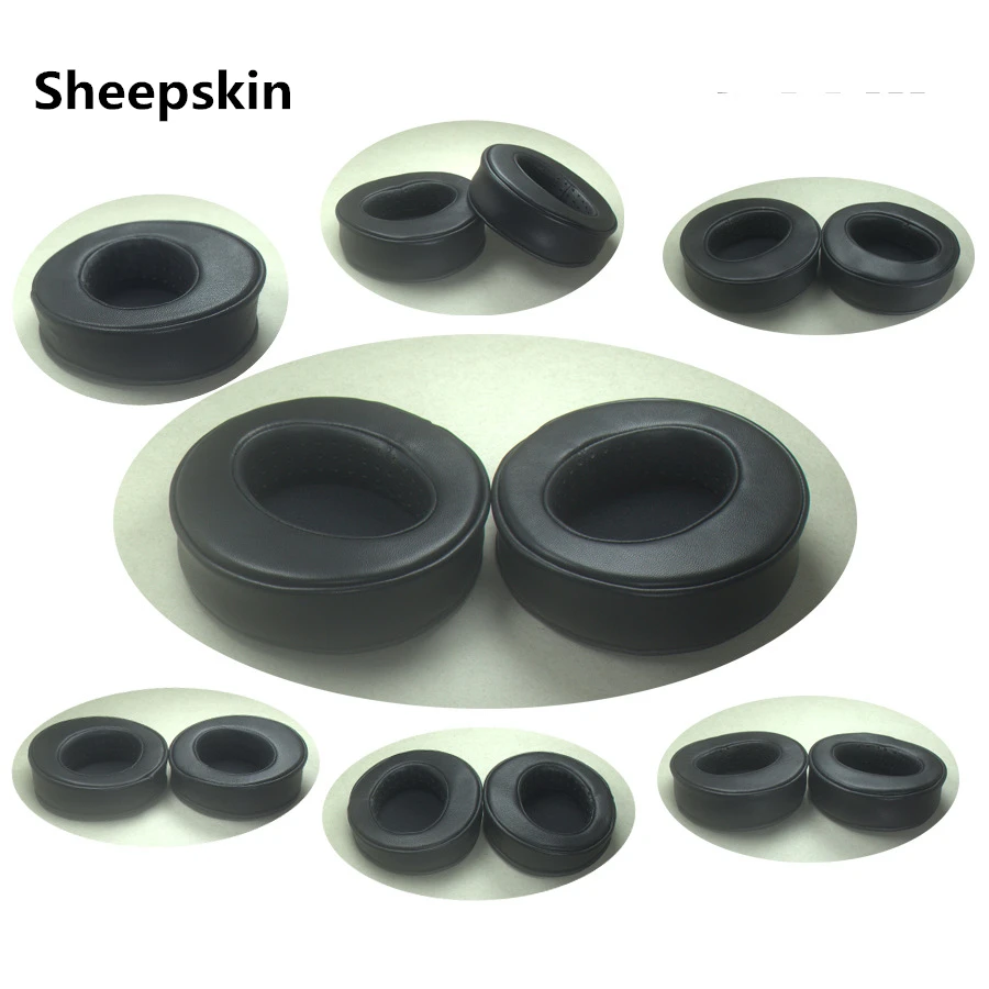 Cuscinetti auricolari in memory foam con posizionamento in pelle di pecora adatti a molti altri grandi cuffie sopra l'orecchio per Sennheiser per AKG 7.10
