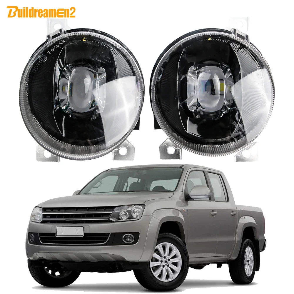 2 X Lente LED Fendinebbia 30W 8000LM Regolabile Senza Errori Auto Fendinebbia Per Volkswagen VW Amarok 2010 2011 2012 2013 2014 2015 2016