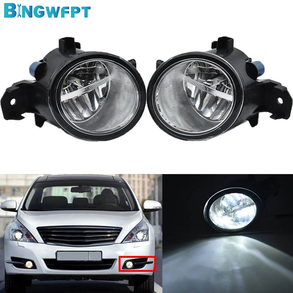 2X Luce di marcia diurna Fendinebbia Lampada fendinebbia DRL Auto H11 12V Lampadina a LED per Nissan Teana J32 Per Nissan Teana 2004-2015