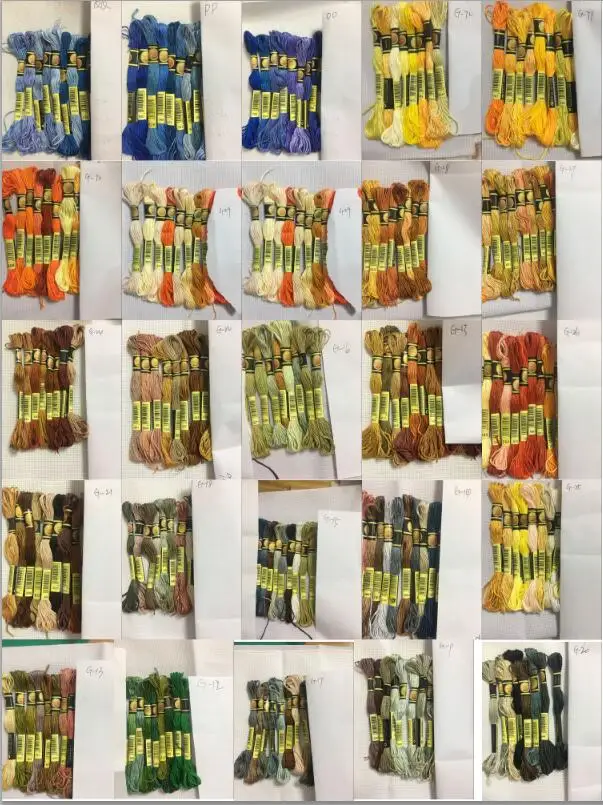 Cxc 8 Colori punto Croce Ricamo filo Filo Fili e cotoni per ricamo Per Cucire Matasse FAI DA TE Braccialetto intrecciato
