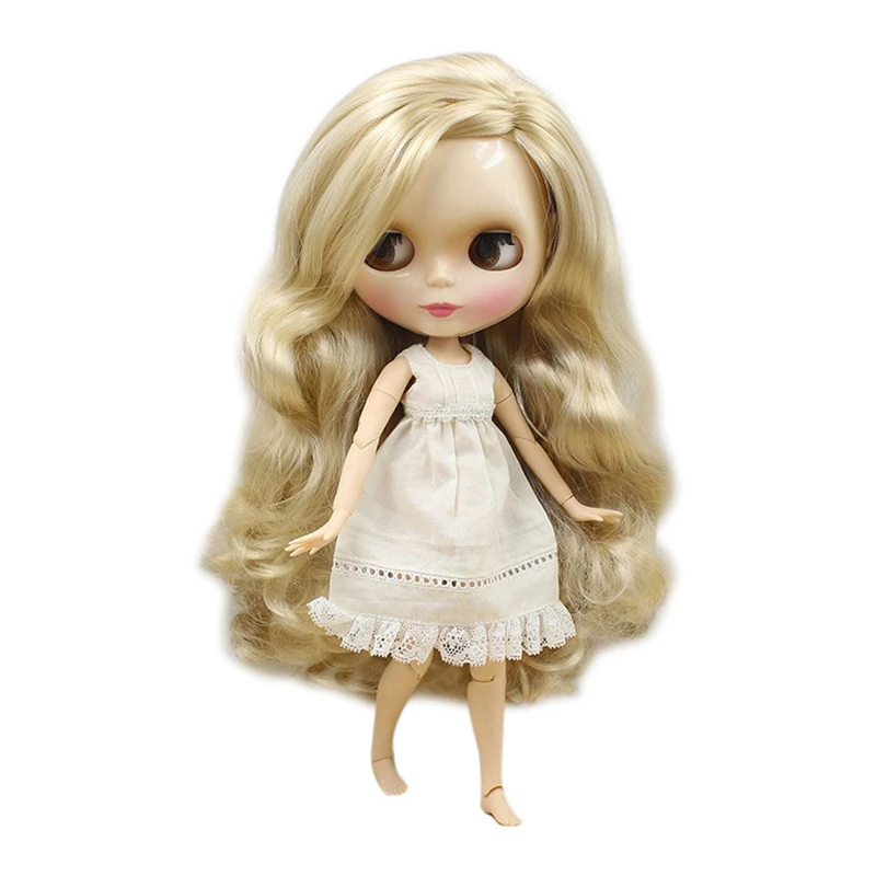 ICY DBS Blyth Doll 1/6 bjd toy capelli biondi joint body side troncatura capelli viso lucido 30cm regalo per ragazze anime