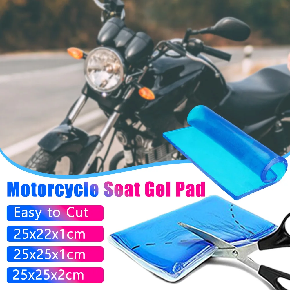 DIY Motorrad-Sitzgelkissen Stoßdämpfungsmatte Weiches Kissen für Motorrad-Autositz Gelkissen Motorradzubehör Image