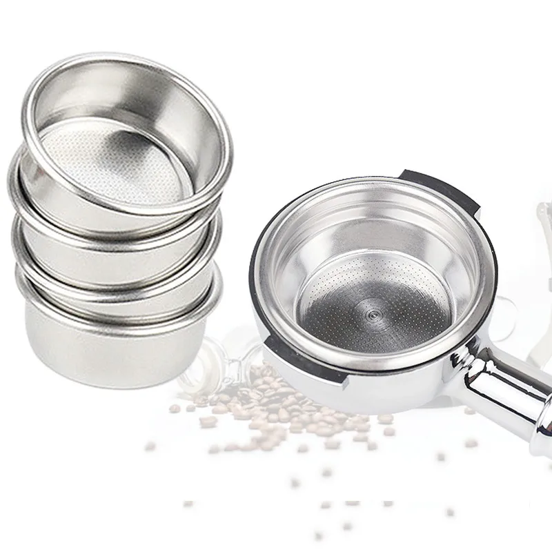 Kaffee Filter Korb ims Korb 58mm 54mm 51mm Siebträger Korb Für De longhi 1/2/4 tasse Für Delonghi Breville Kaffeemaschine Image