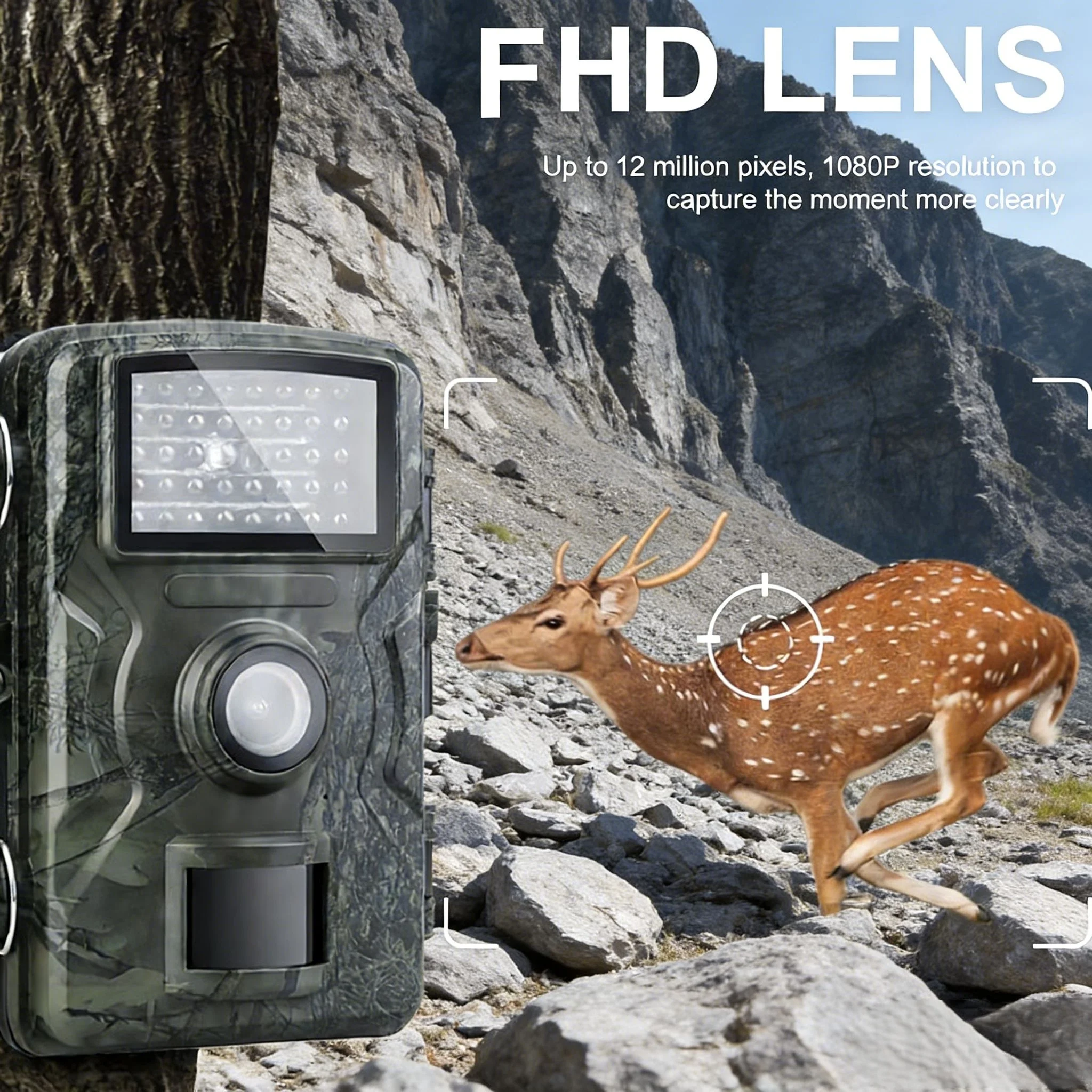 Jagd-Wildkamera 1080p mit IR-Nachtsicht und Bewegungserkennung für den Außenbereich Image