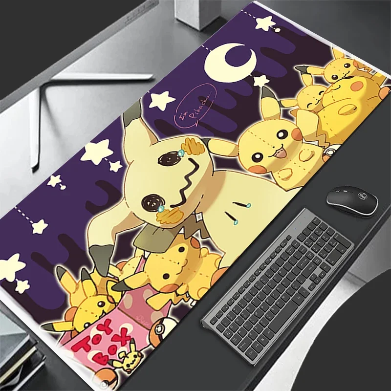 2026 Leder-Gaming-Mauspad Großes Gamer-Tastaturpad Pokemon Mimikyu Schreibtisch-Mausmatte Anime Gaming Notebook PC-Mauspad Image