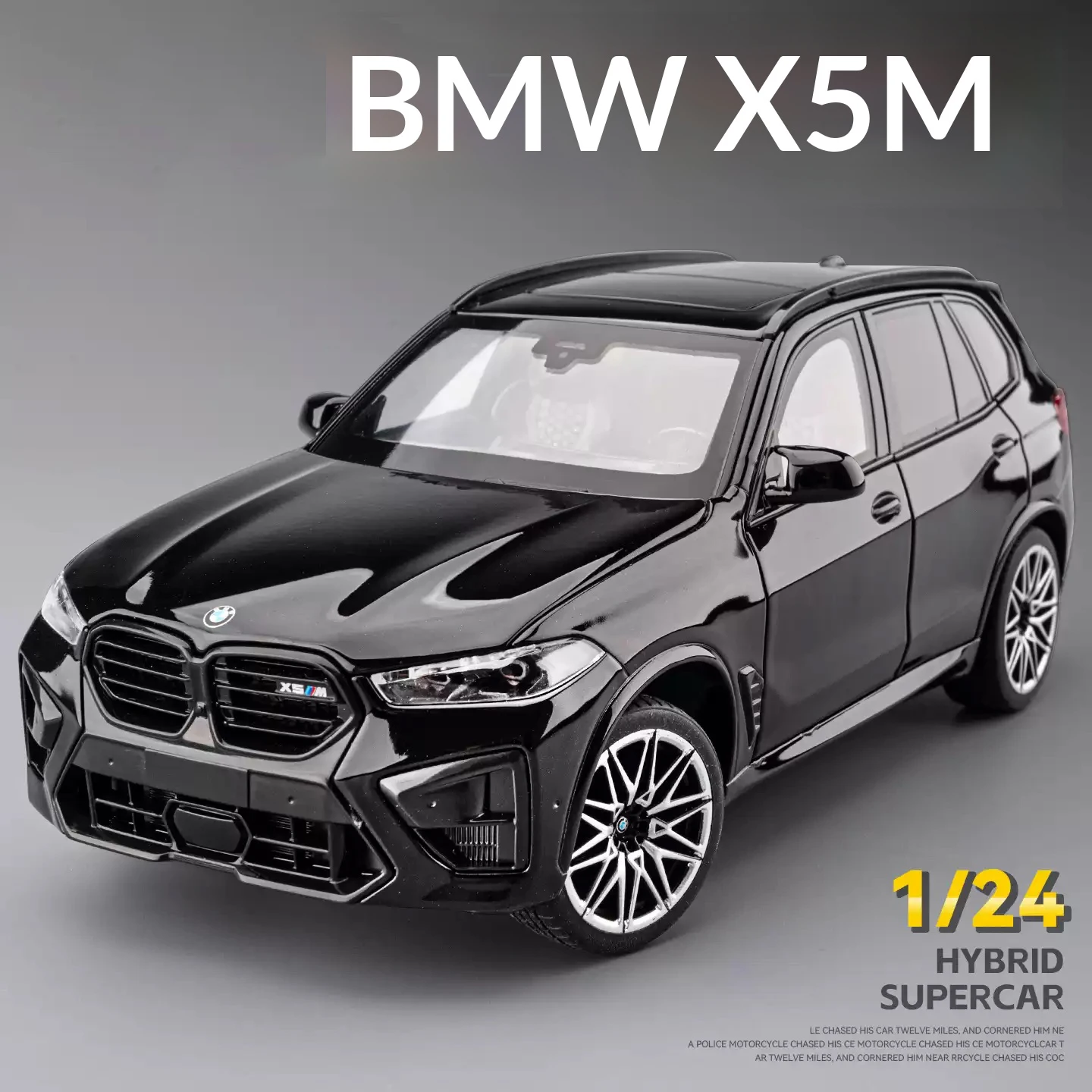 1:24 BMW X5M Legierungs-Druckgussauto, das ein echtes SUV-Geländewagen-Modell imitiert, Sammlerstück, Jungen-Spielzeugauto Image