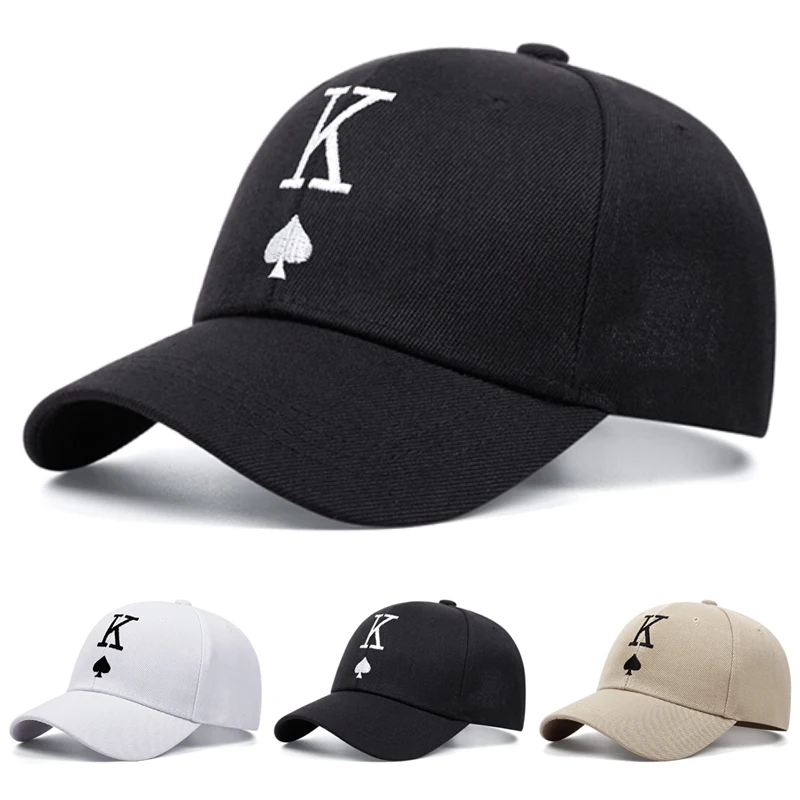2026 Neue Kreative Hip-Hop-Mütze mit K-Spade-Herz-Stickerei, Street-Skateboard-Mütze, Outdoor-Tages-Sonnenschutzmütze, Unisex-Baseballkappe