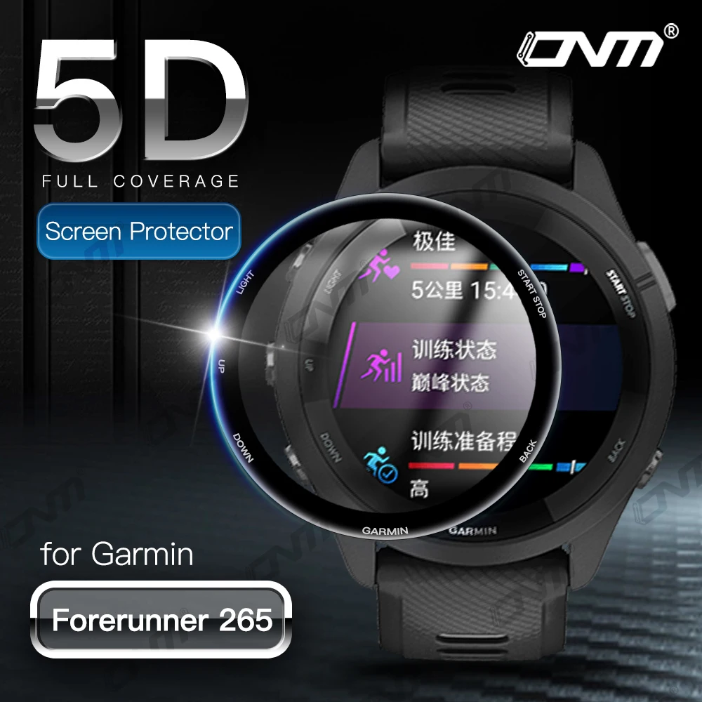 5D Weichen Schutzhülle Film für Garmin Forerunner 265 265S 965 Bildschirm Anti-scratch Protector für Garmin 265 265S 965 (Nicht Glas) Image