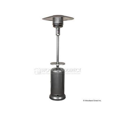 PrimeGlo 41,000 BTU HAMMERED SILVER PATIO HEATER WITH TABLE