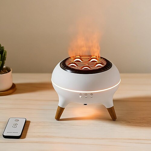 Ätherisches Öl-Diffusor 250 ml, Quallen-Diffusor, Luftbefeuchter mit Schallaufnahme, Ultraschall-Aromatherapie-Diffusor mit Fernbedienung und 7-farbiger Beleuchtung für Zuhause, Schlafzimmer, Büro und Image