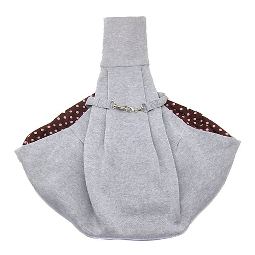 Hunde Umhängetasche Hunde-Rucksack Tragbar Waschbar Langlebig Punkt Nylon kleines Haustier Welpe Draussen Blau Rosa Grau Image
