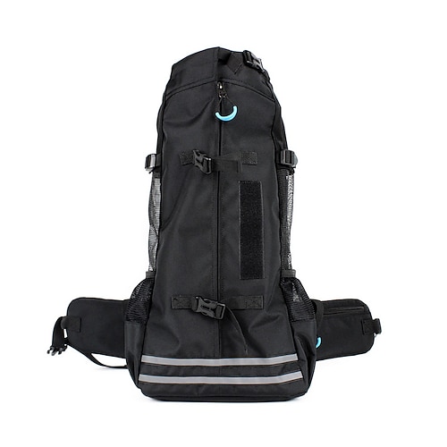 Hunde Katzen Pelzige Kleintiere Tragetasche Reiserucksack Reisetasche Tragbar Atmungsaktiv Patchwork Oxford Stoff Kleiner Hund Mittlerer Hund Großer Hund Draussen Wandern Schwarz Grün Grau Image