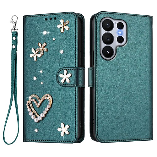 Handy Hülle Handyhüllen Für Samsung Galaxy S26 S26 Plus S26 Ultra für Frauen Mädchen Mit Ständer Kartenfach Blumendruck TPU PU-Leder Image