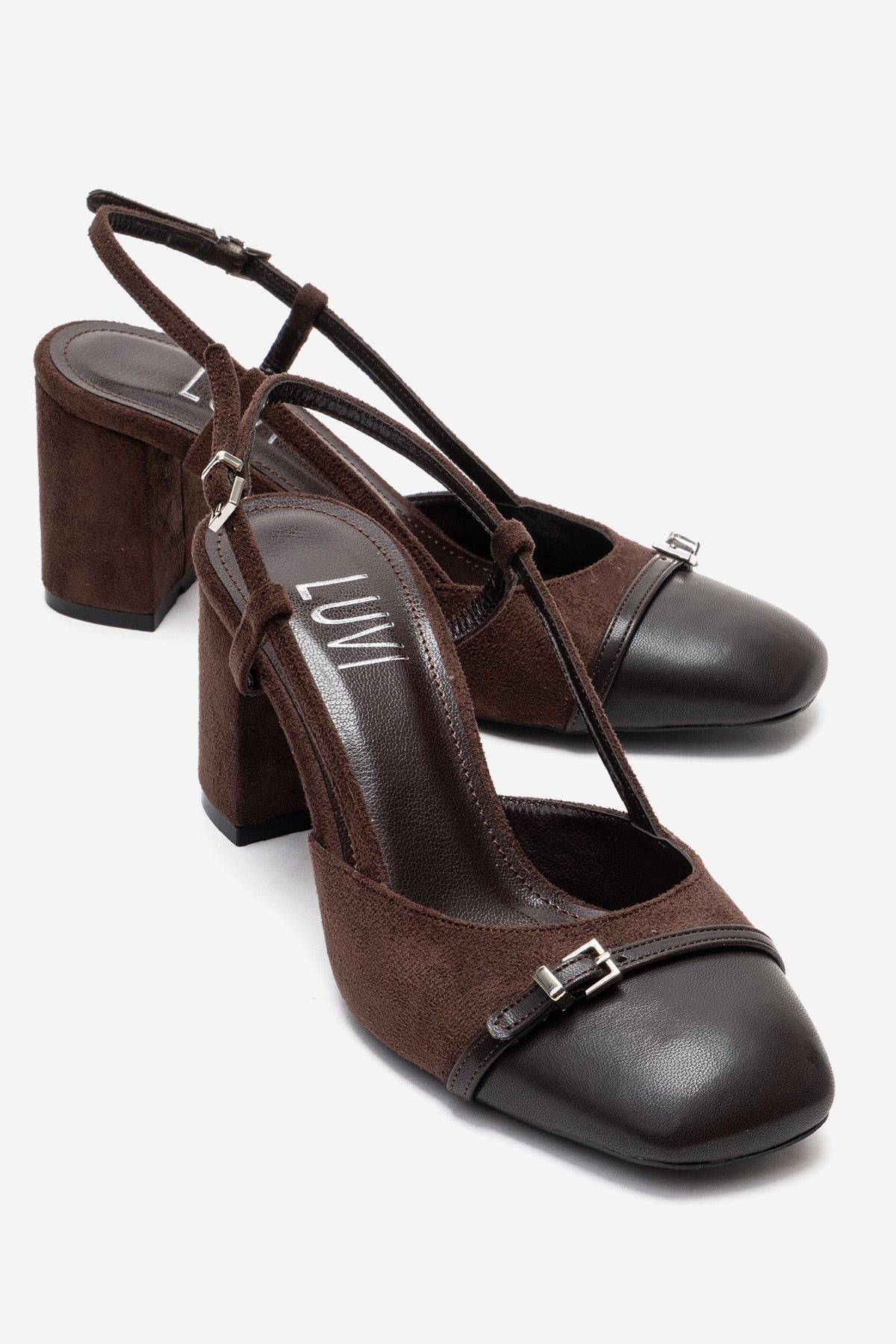 Prologue Desia Slingback-Pumps mit runder Zehenpartie (Damen) - Braun