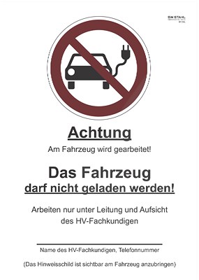 Sw Stahl Verbotsschild „Laden verboten“ [Hersteller-Nr. 07334L]