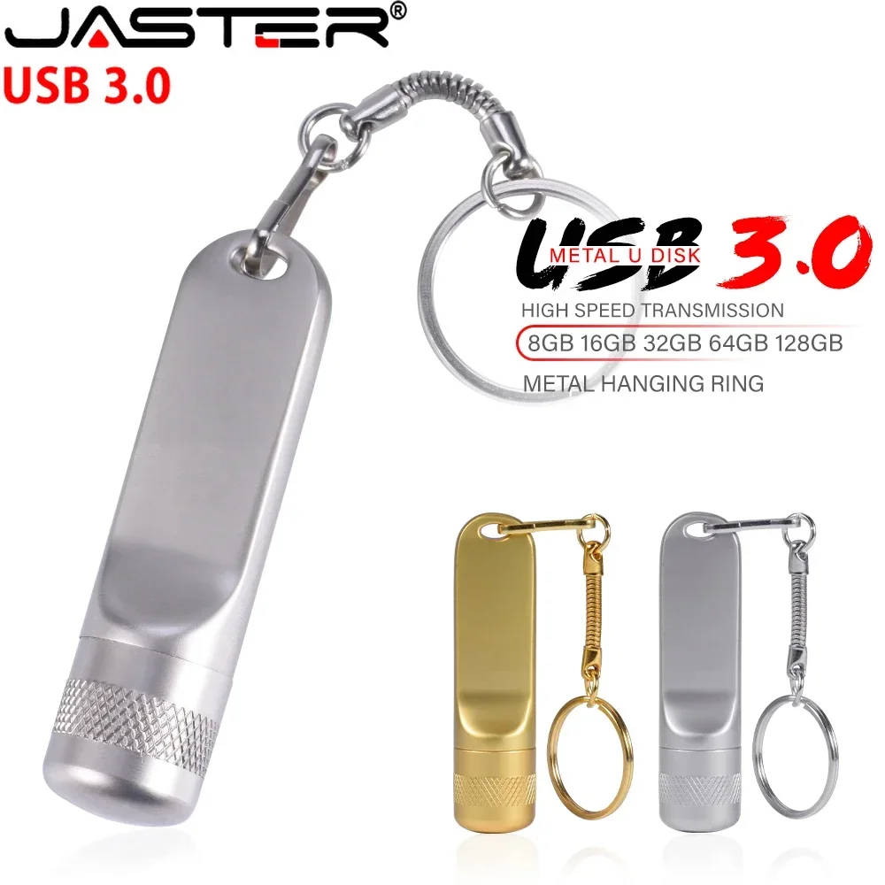 Clé USB 3.0 JASTER en forme de microphone, mini clé USB en métal 128 Go, clé USB dorée 64 Go, clé USB argentée 32 Go, cadeau créatif, clé USB 8 Go