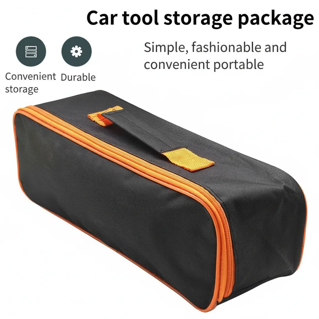 Sac à outils Portable multifonctionnel, sac de rangement en tissu Oxford, Kit d'outils d'urgence pour petit sac à outils en métal, outils d'électricien