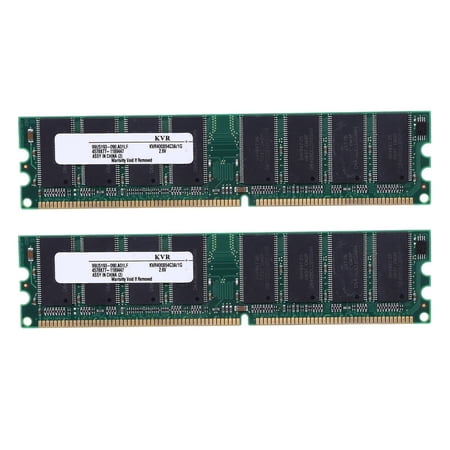 2X 2.6V DDR 400MHz 1GB Memory 184Pins PC3200 Desktop for RAM CPU GPU APU Non-ECC CL3 DIMM