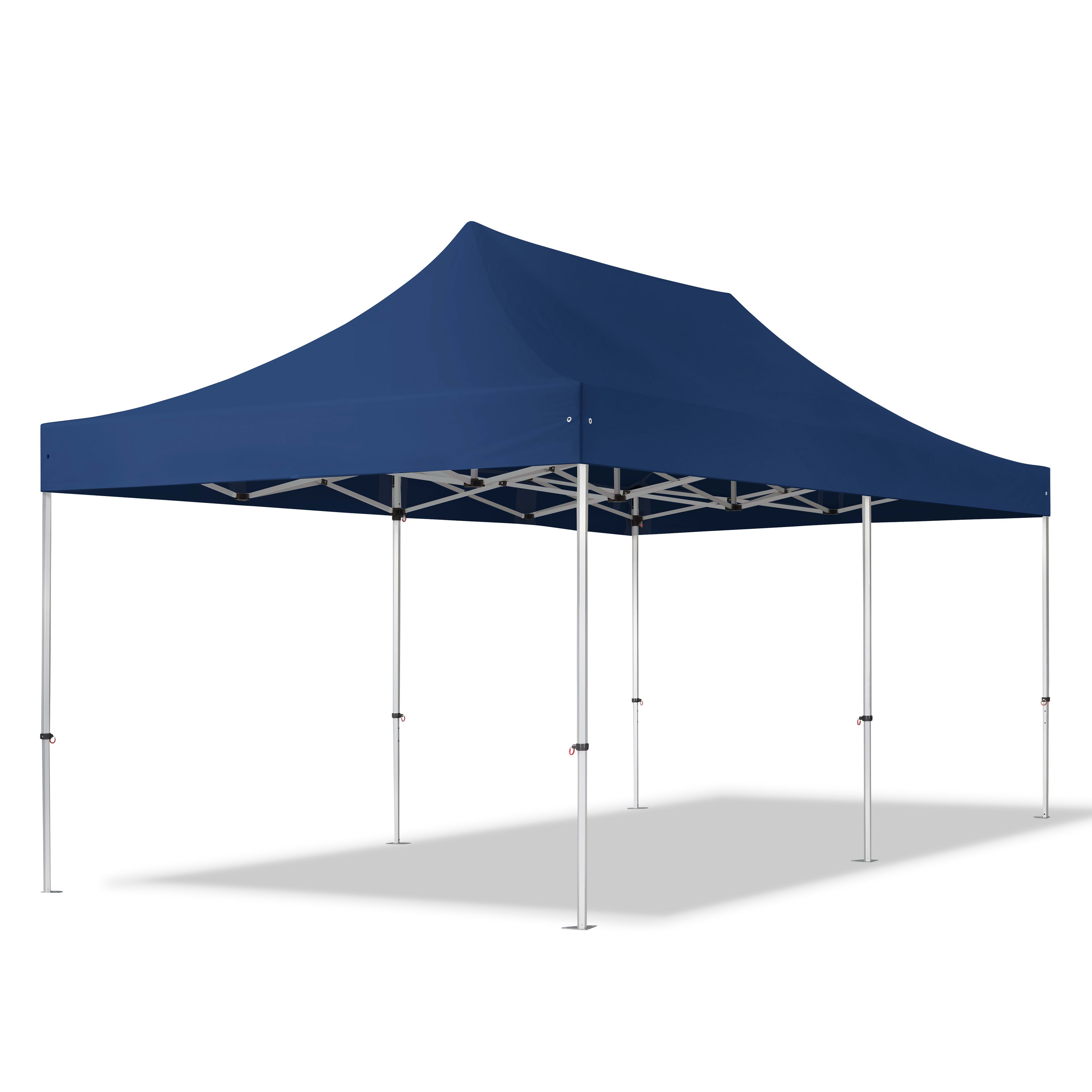 3x6m Aluminium Faltpavillon, ohne Seitenteile, dunkelblau - (600229) Image