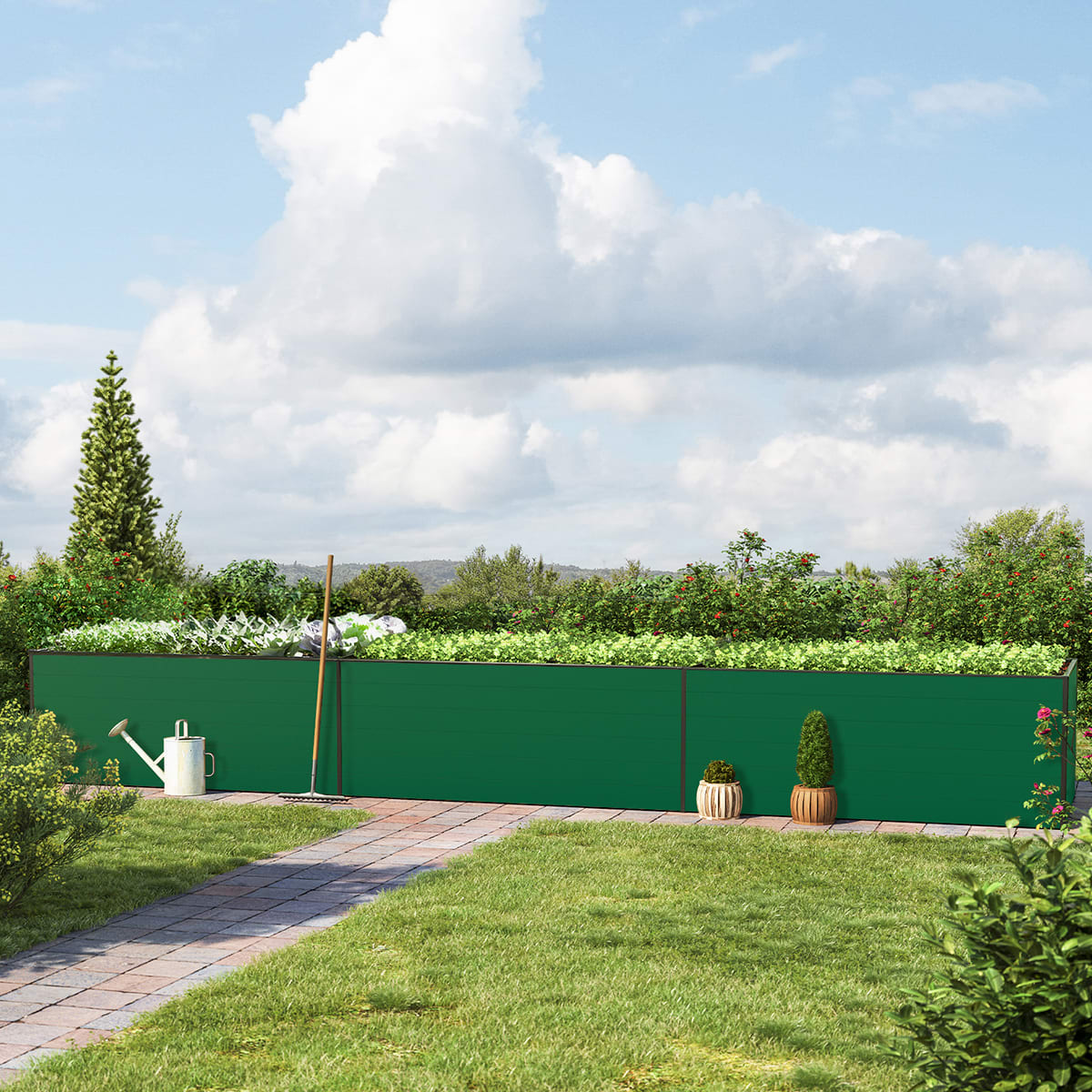 579 x 99 x 77 cm Hochbeet, Grün - (GFPV00472) Image