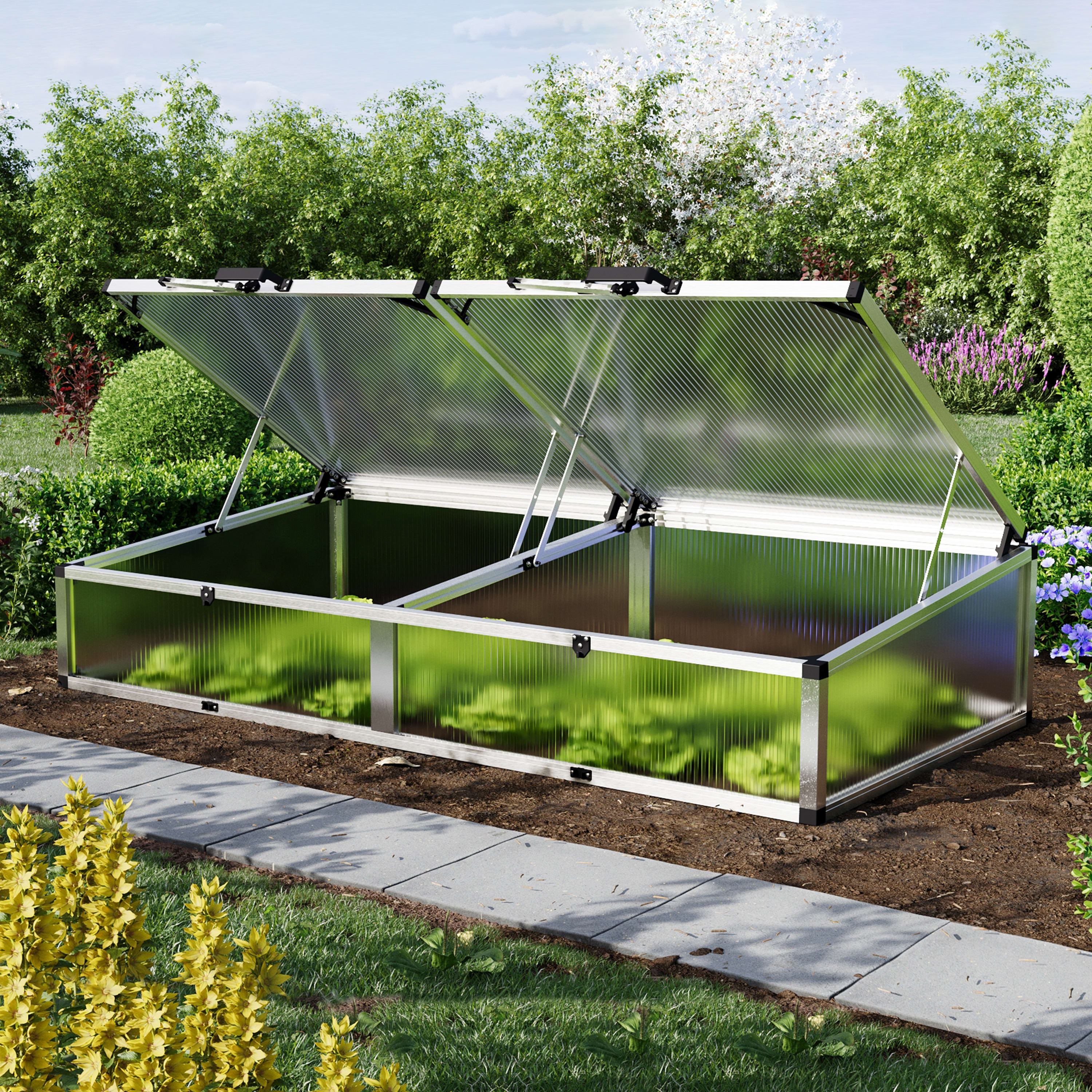 205 x 132 cm Frühbeetkasten - (GFPV00871) Image